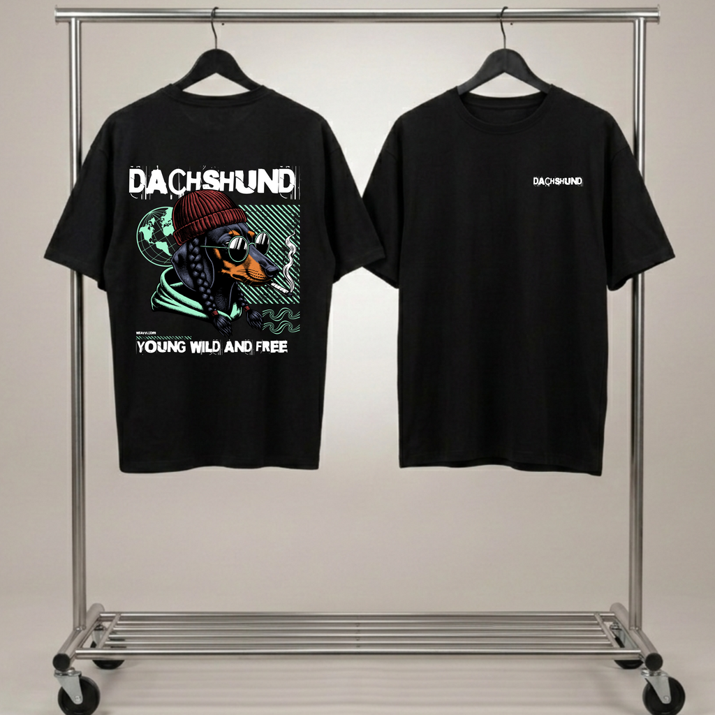 Dachshund Dog Lover Oversized T-Shirt