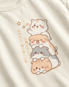 Stacked Cats Graphic T-Shirt