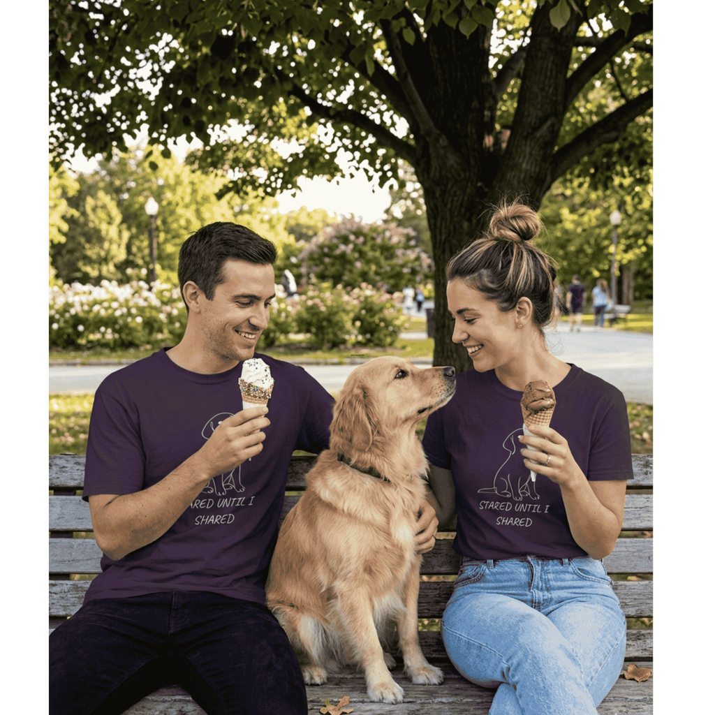Dog Stared Until I Shared Dog Lover T-Shirt