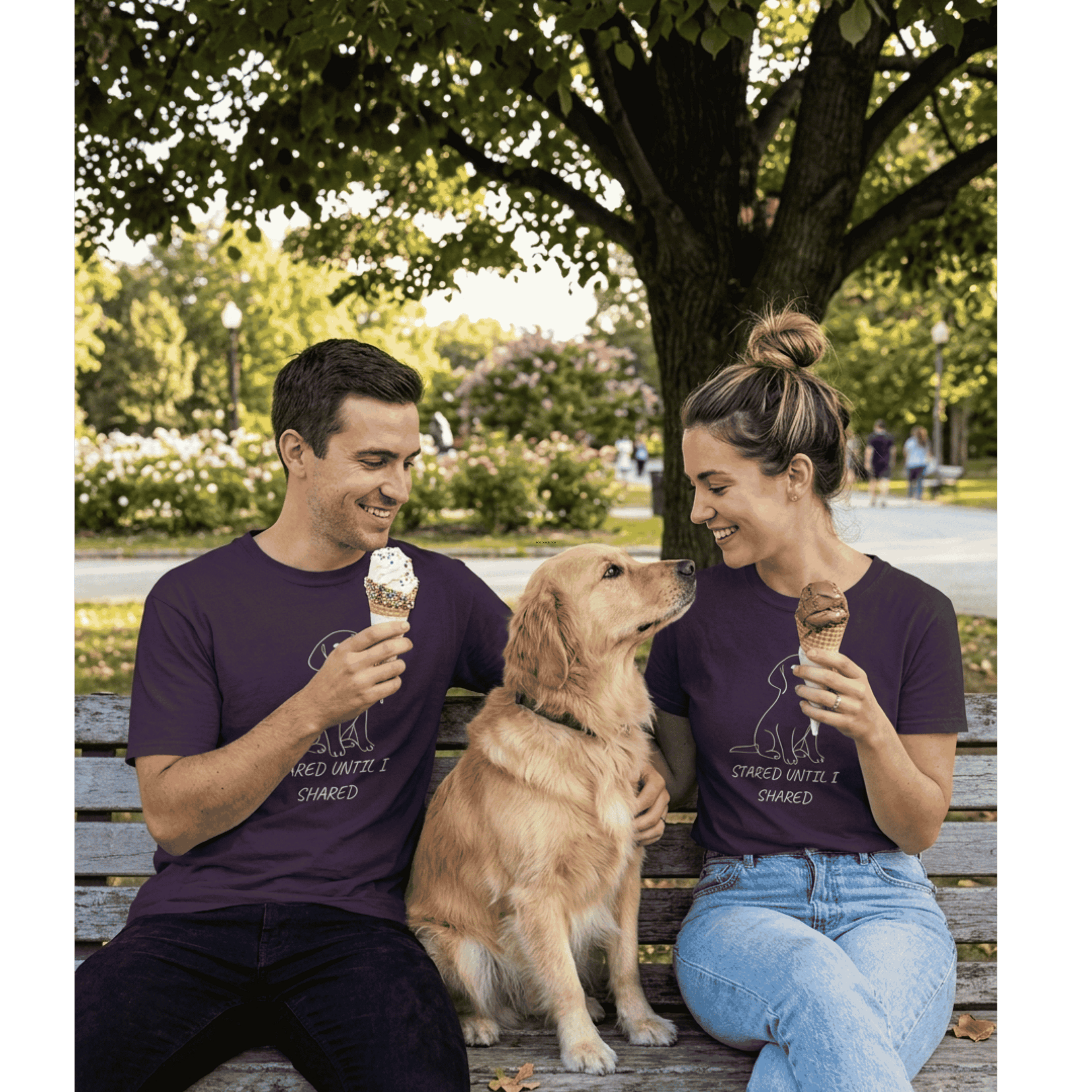 Dog Stared Until I Shared Dog Lover T-Shirt