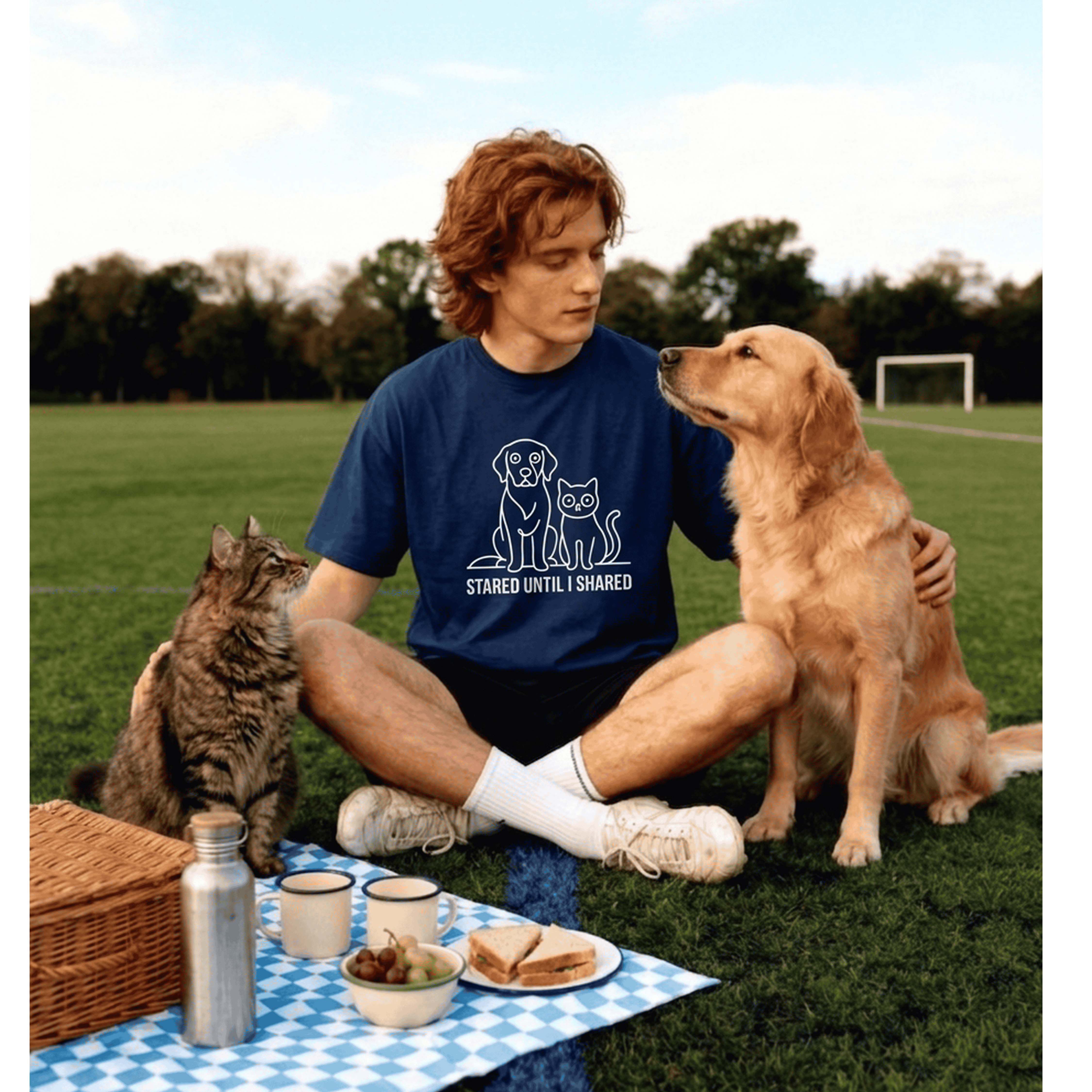 Stared Until I Shared Cat Lover T-Shirt