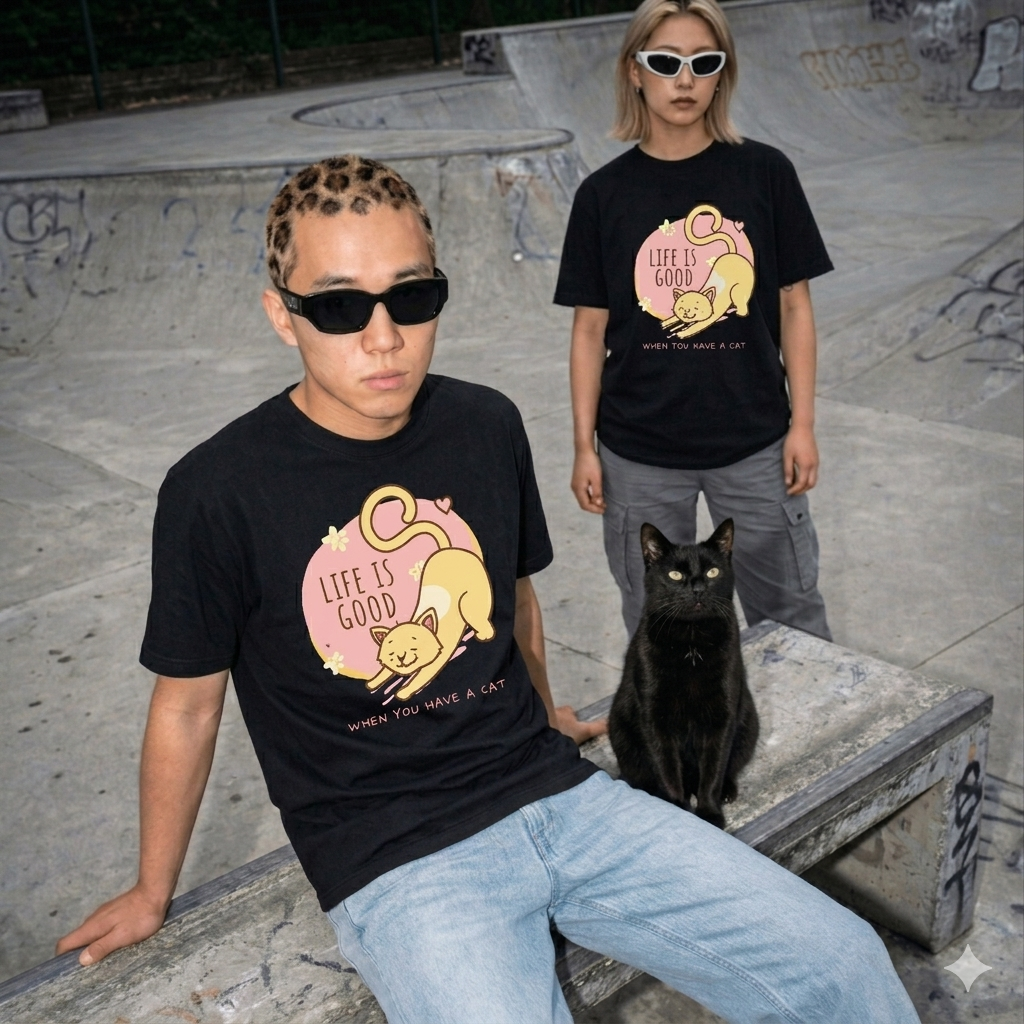 Life Is Good Dog Lover Graphic T-Shirt