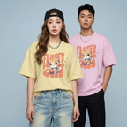 Fluffy Cat Oversized Graphic T-Shirt