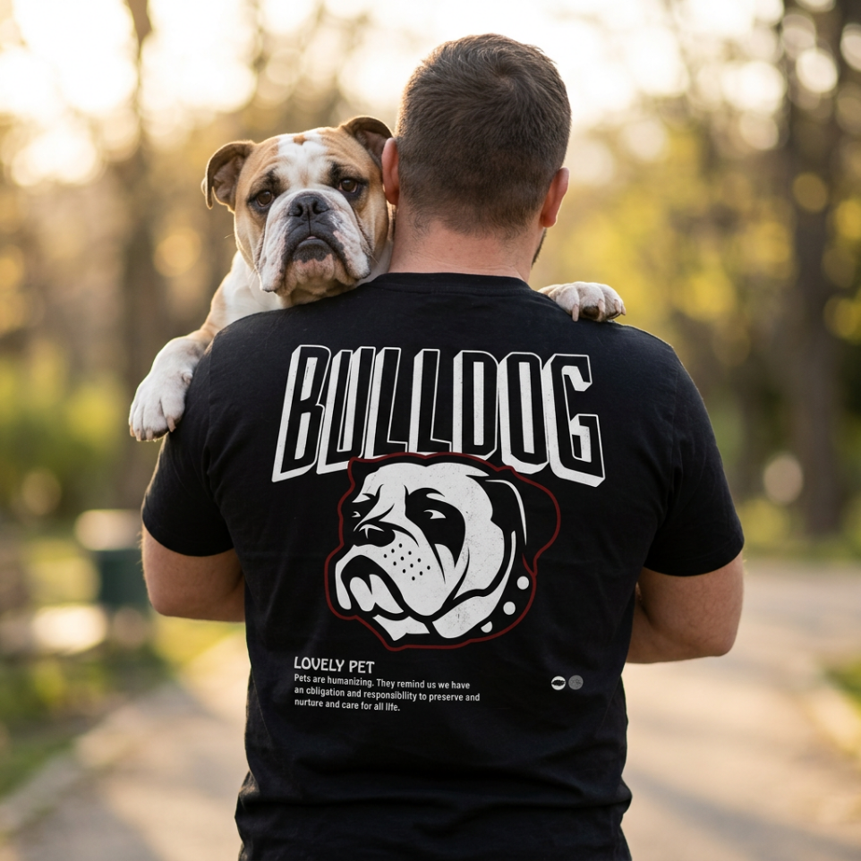 Bulldog Dog Lover Graphic T-Shirt