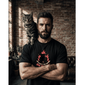 Angry Cat Graphic T-Shirt