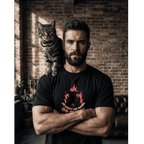 Angry Cat Graphic T-Shirt