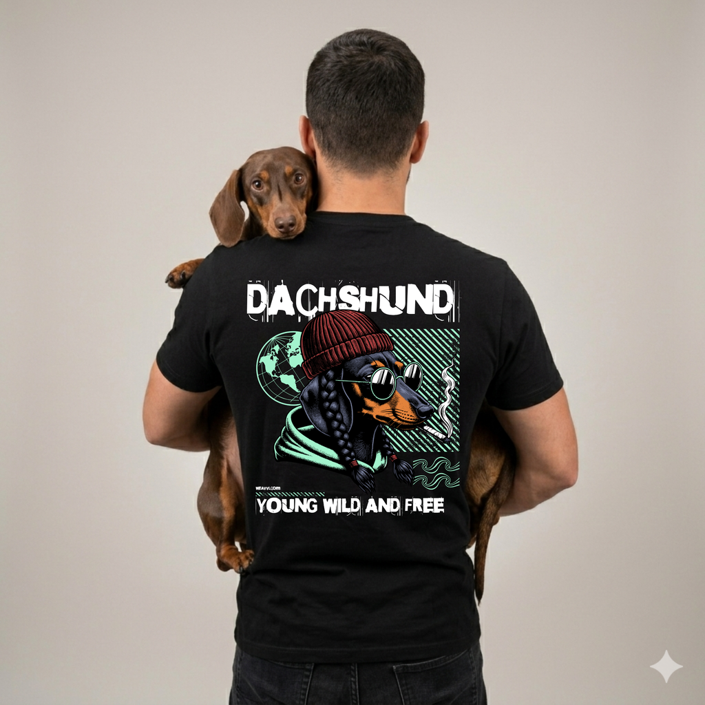 Dachshund Dog Lover Oversized T-Shirt